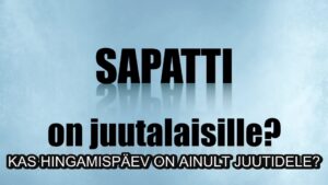 TÕDE VÕI VALE – KAS HINGAMISPÄEV ON AINULT JUUTIDELE?